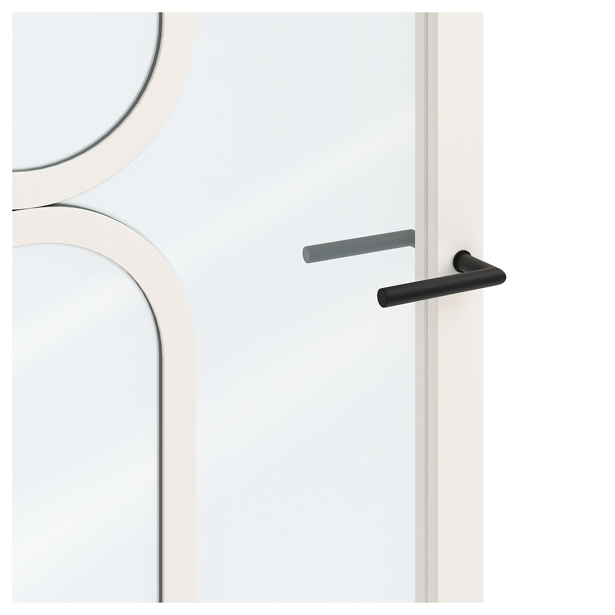 Binnendeur Skantrae SSL 14620 Blank Glas Wit Gelakt
